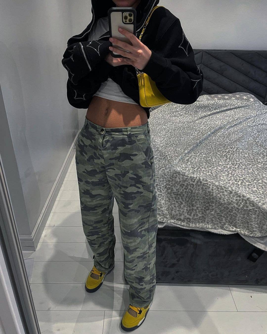 LONG SLEEVE GOTHIC JACKET WITH GOLD STAR ZIPPER