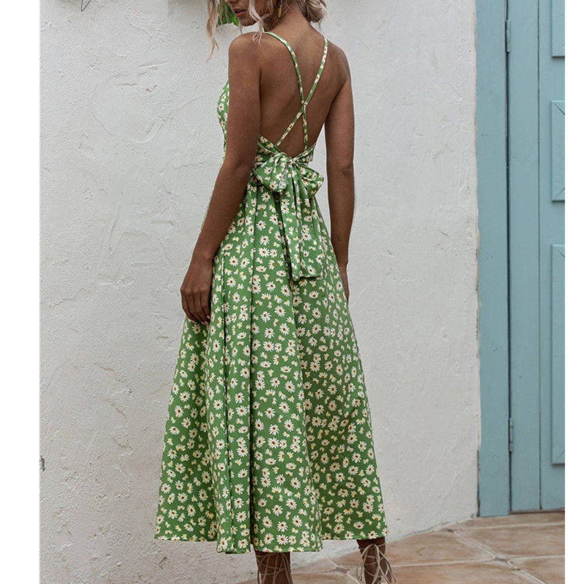 Little Daisy camisole print dress_CWDMD1510