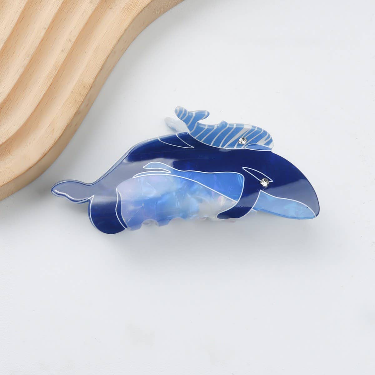 CWAHA1312_PERSONALITY BLUE WHALE SERIES HAIR CLAW CLIP