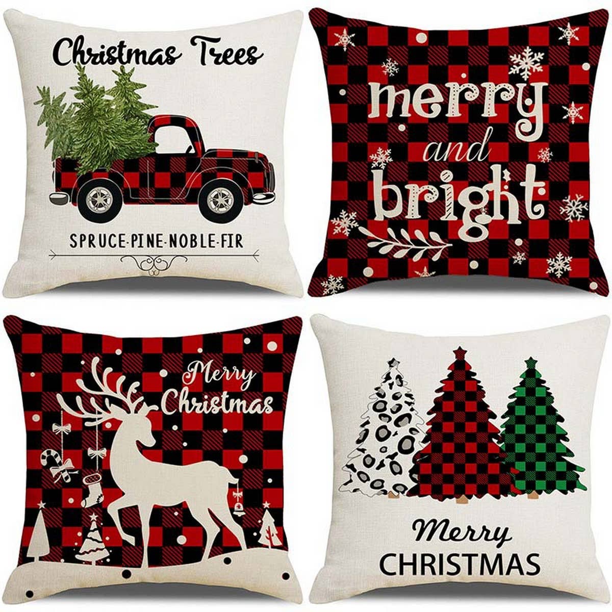 2024 NEW LETTER PRINT WINTER CHRISTMAS PILLOWCASE_CWMM1400