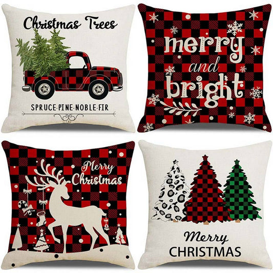STRIPED CARTOON SANTA CLAUS PILLOWCASE_CWMM1396