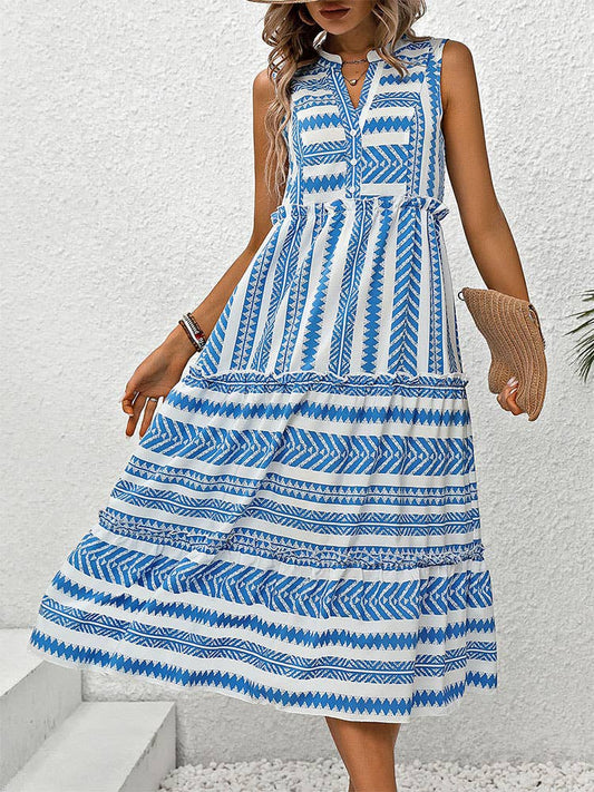 LONG BOHO VACATION DRESS
