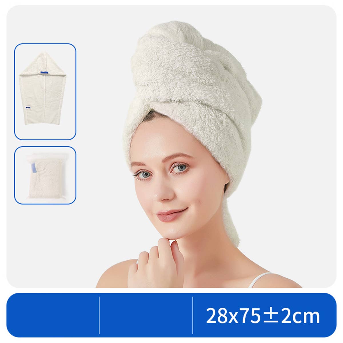 CWMM8348_DOUBLE LAYER SUPER ABSORBENT ADULT SHOWER CAP