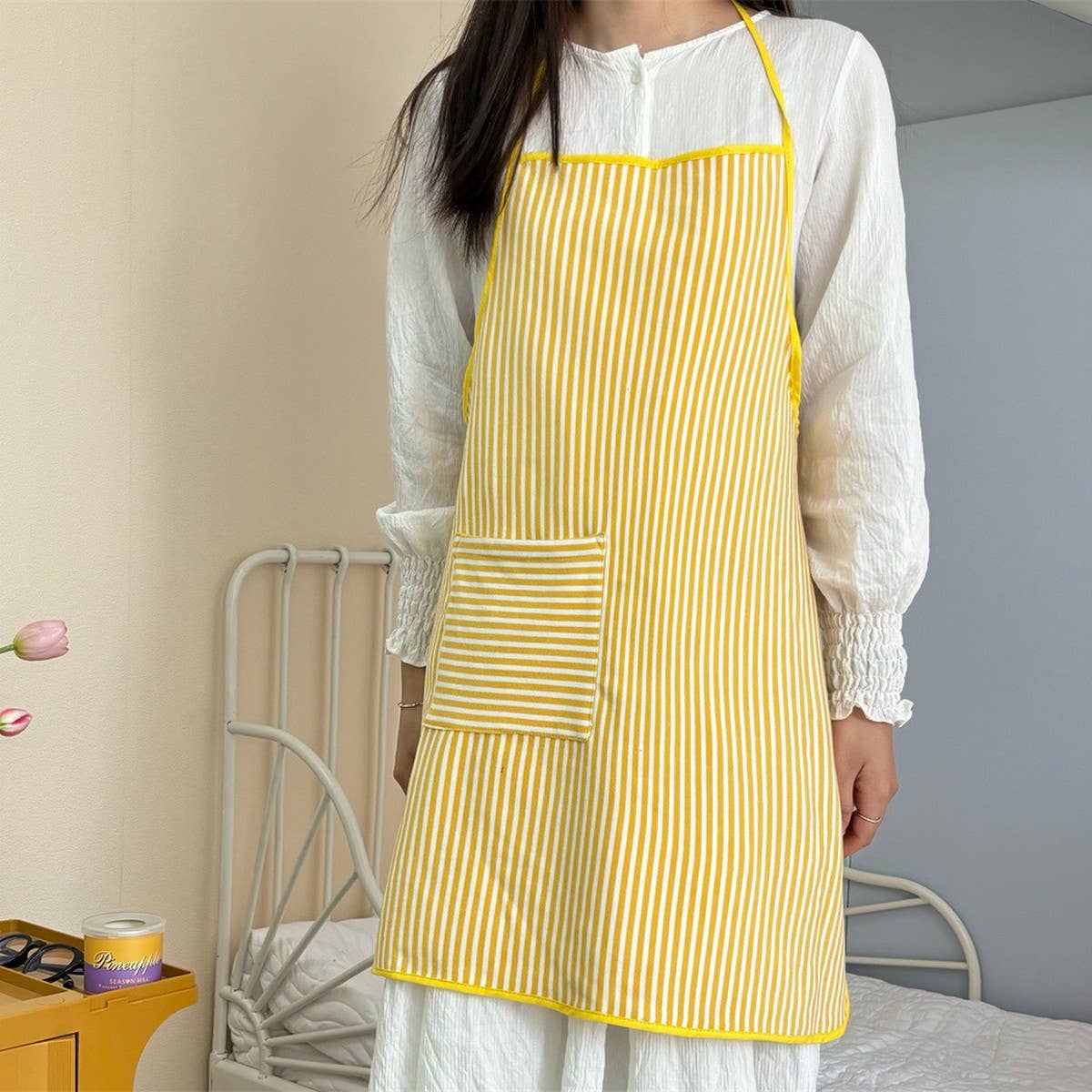 TOWEL FABRIC SMALL FRESH APRON CAFE WORK APRON