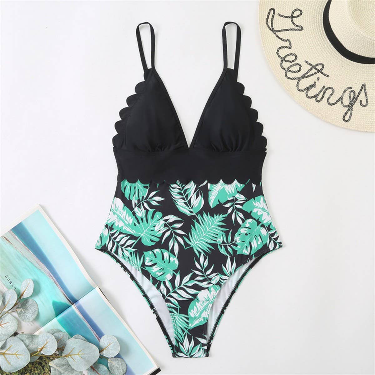 WOMEN'S BIKINI TUMMY CONTROL ONE PIECE SWIMSUIT