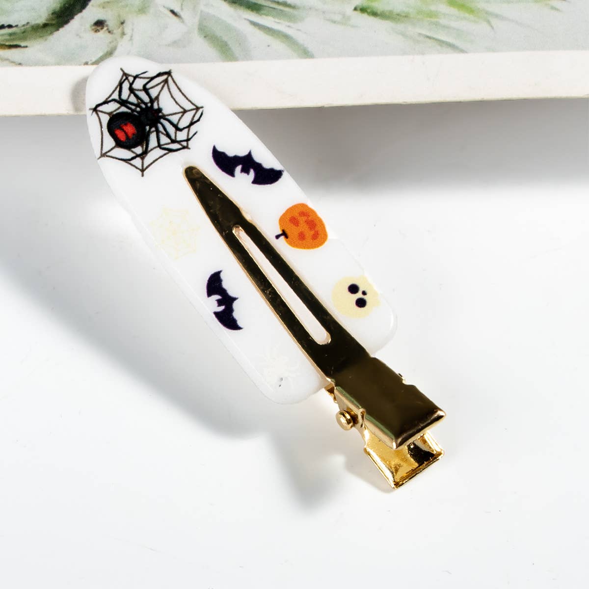 HALLOWEEN ACCESSORIES ACRYLIC PRINTED HAIR CLIP