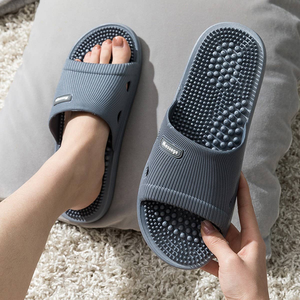 HOME SOFT SOLE ANTI-MASSAGE SLIPPERS