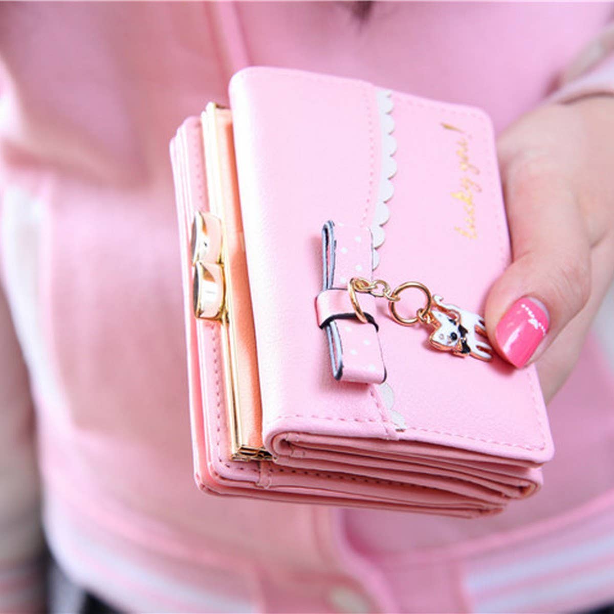 WOMEN'S SMALL ANIMAL PENDANT WALLET_CWAB2341