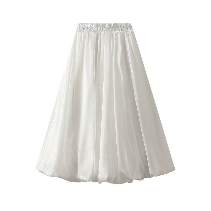 HIGH WAIST A-LINE SKIRT TEMPERAMENT UMBRELLA SKIRT