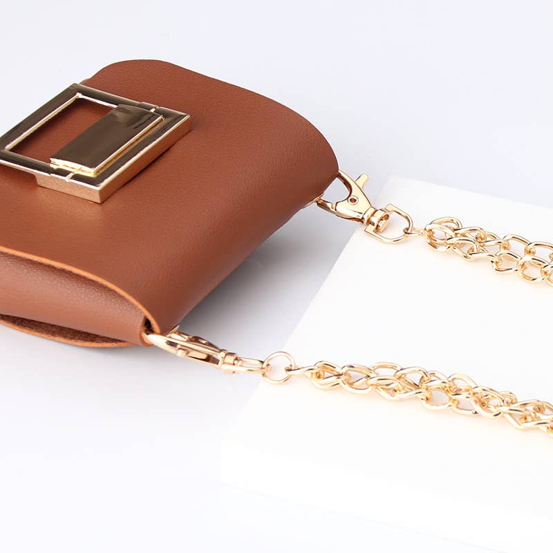 Chain single-shoulder crossbody mini waist bag