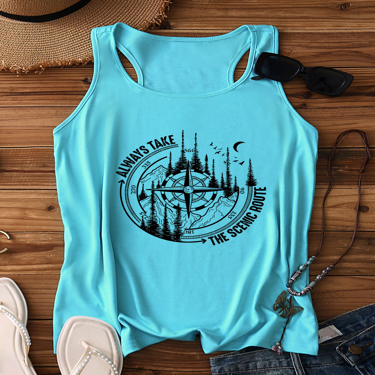 Trendy Racerback Tank Top for Women, Sleeveless