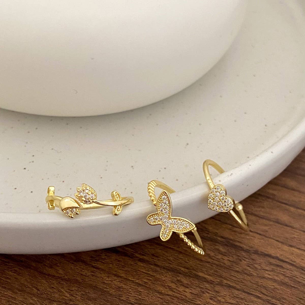 SUPER SHINY ZIRCON BUTTERFLY LOVE RING FOR WOMEN