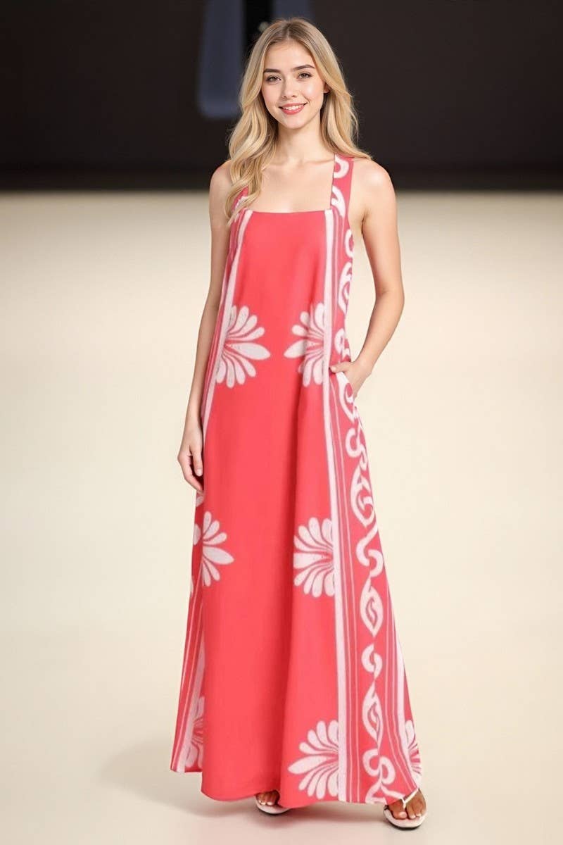 CWDMD948_POSITIONING PRINT ONE-SHOULDER A-LINE SLIP DRESS