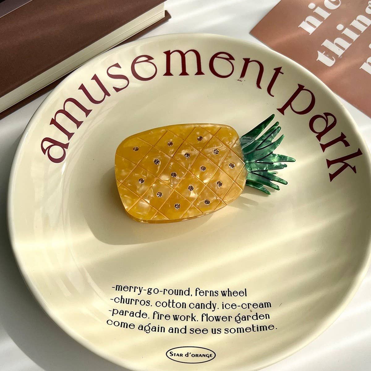 Fruit Acetate Hair Claw Clip for High Ponytail£ßCWAHA5784