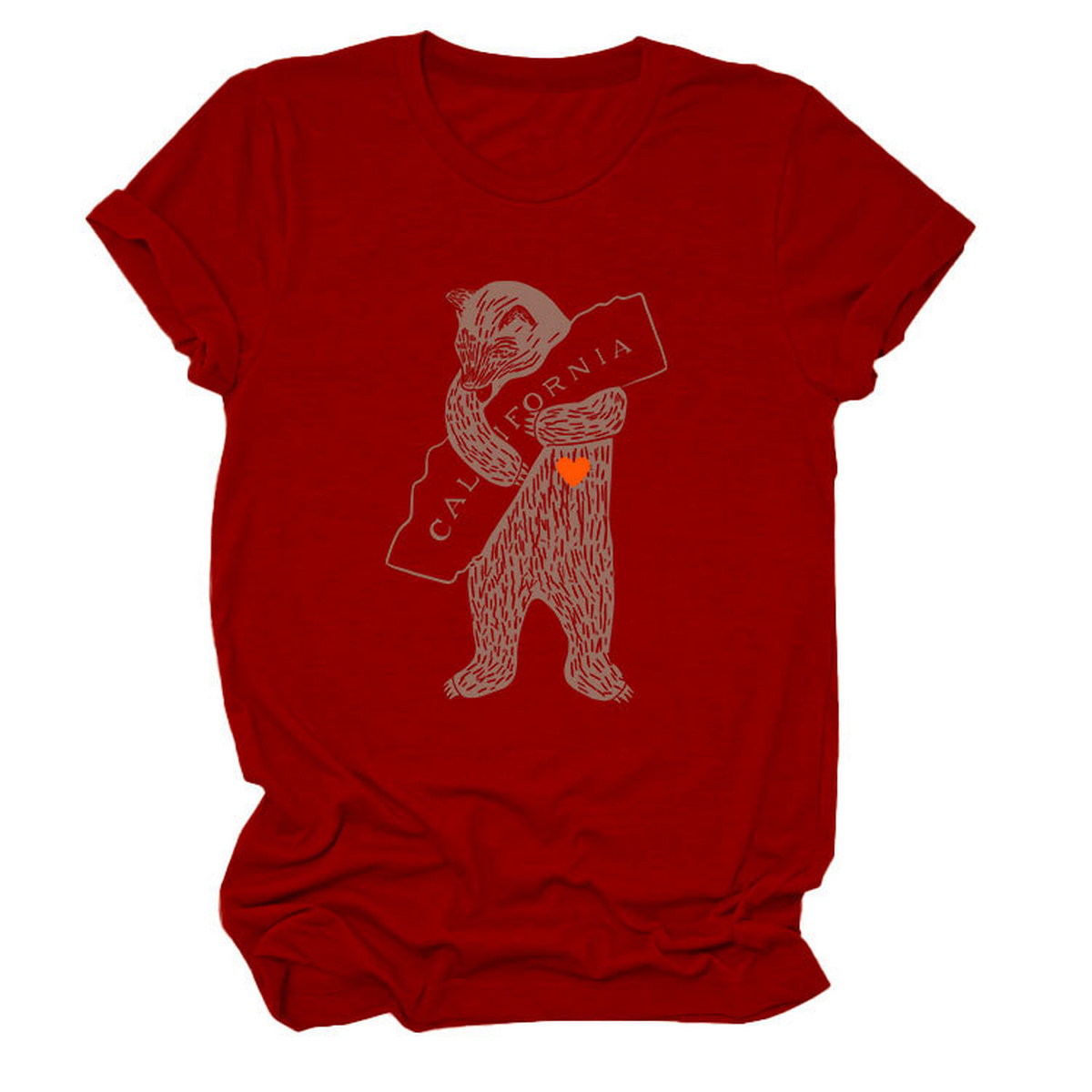 Funny Bear Short Sleeve T-Shirt for Her