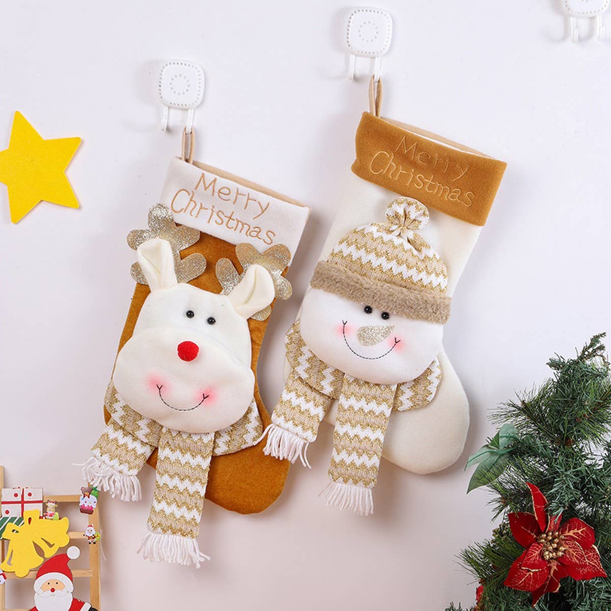 CHRISTMAS CUTE CARTOON CHRISTMAS STOCKINGS