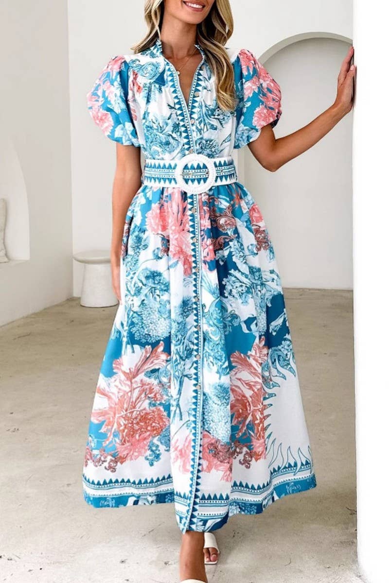 CWDMD6319_SUMMER FASHION CASUAL LACE-UP LONG DRESS