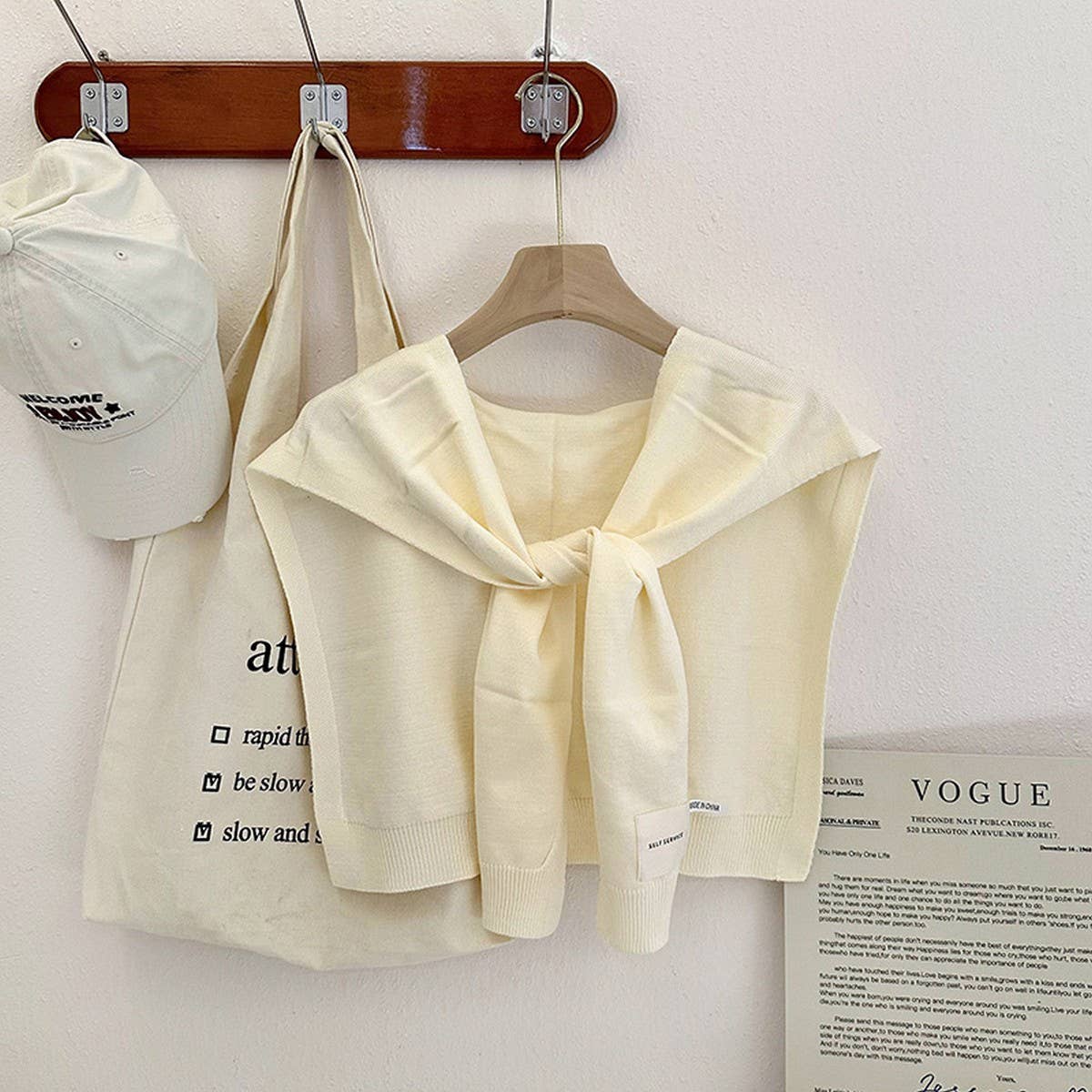 Solid Color Knitted Knotted Shawl??œCasual & Cozy _CWASC0757