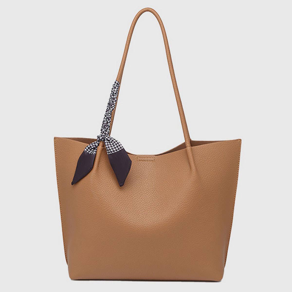 Fashion Soft Leather Large Tote Shoulder Bag＿CWAB5111