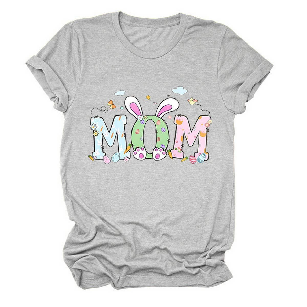 EASTER PERSONALITY FUN PRINTED SHORT SLEEVE TEES_CWTTS0783