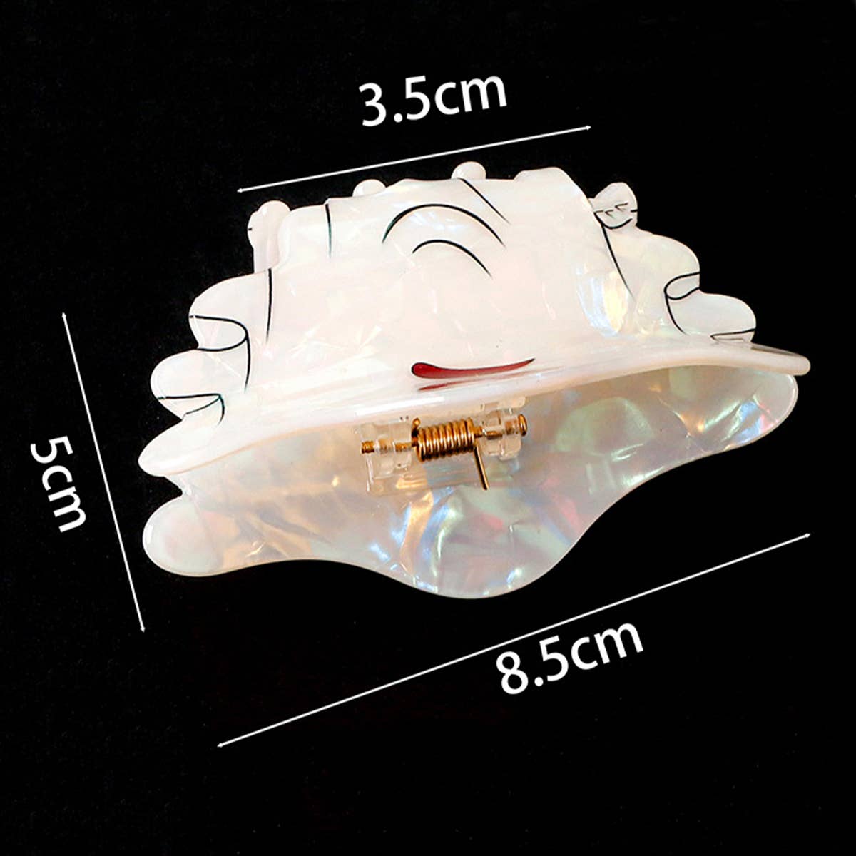 CUTE SPOOKY WHITE KID HAIR CLIP FOR HALLOWEEN