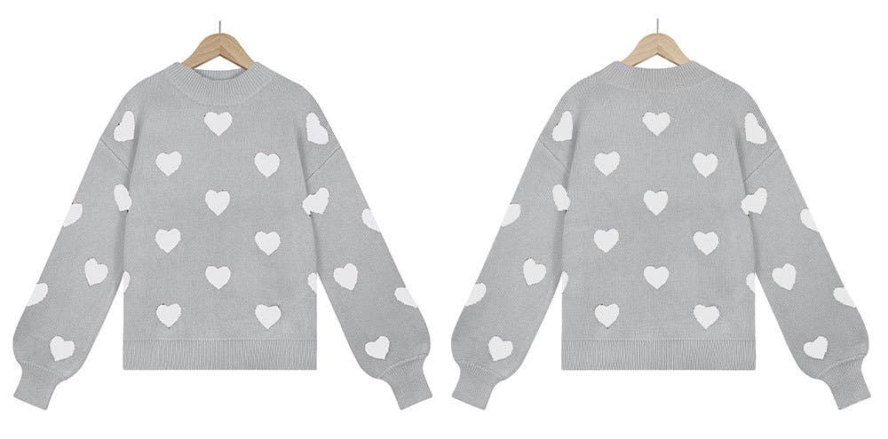 VALENTINE'S LOVE PULLOVER SWEATER FOR WOMEN