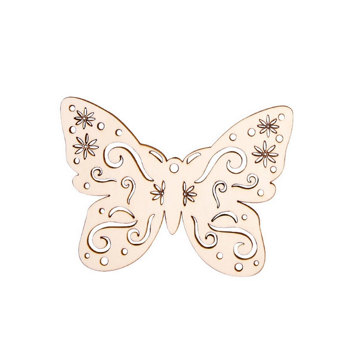 CWMM9158_CREATIVE HOLLOW BUTTERFLY WOOD HANGING ORNAMENTS