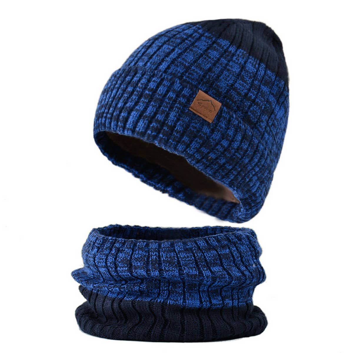 THICKENED FLEECE WARM HAT AND SCARF SET