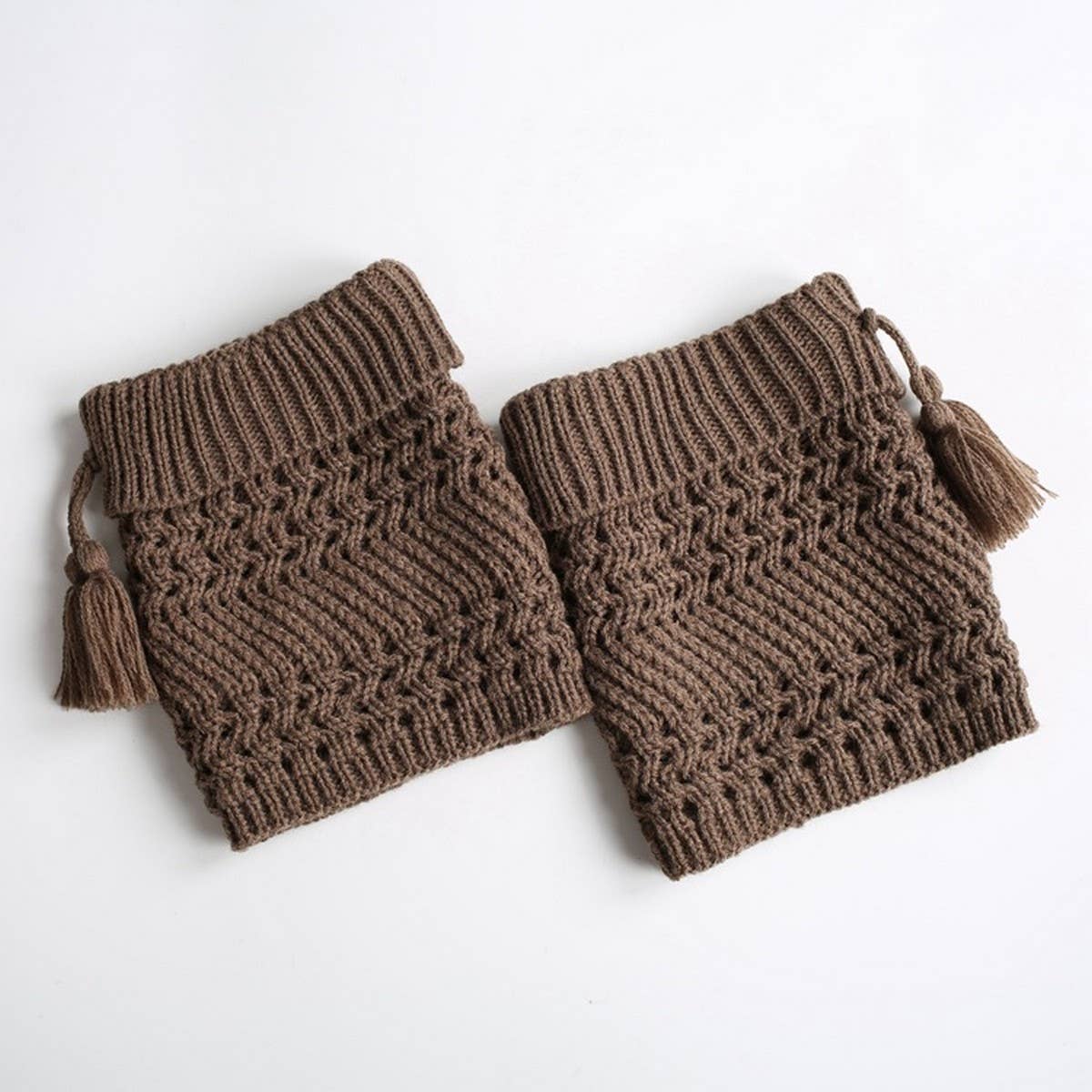 NEW CHRISTMAS FOLDED HOLE TWILL TASSEL SOCKS