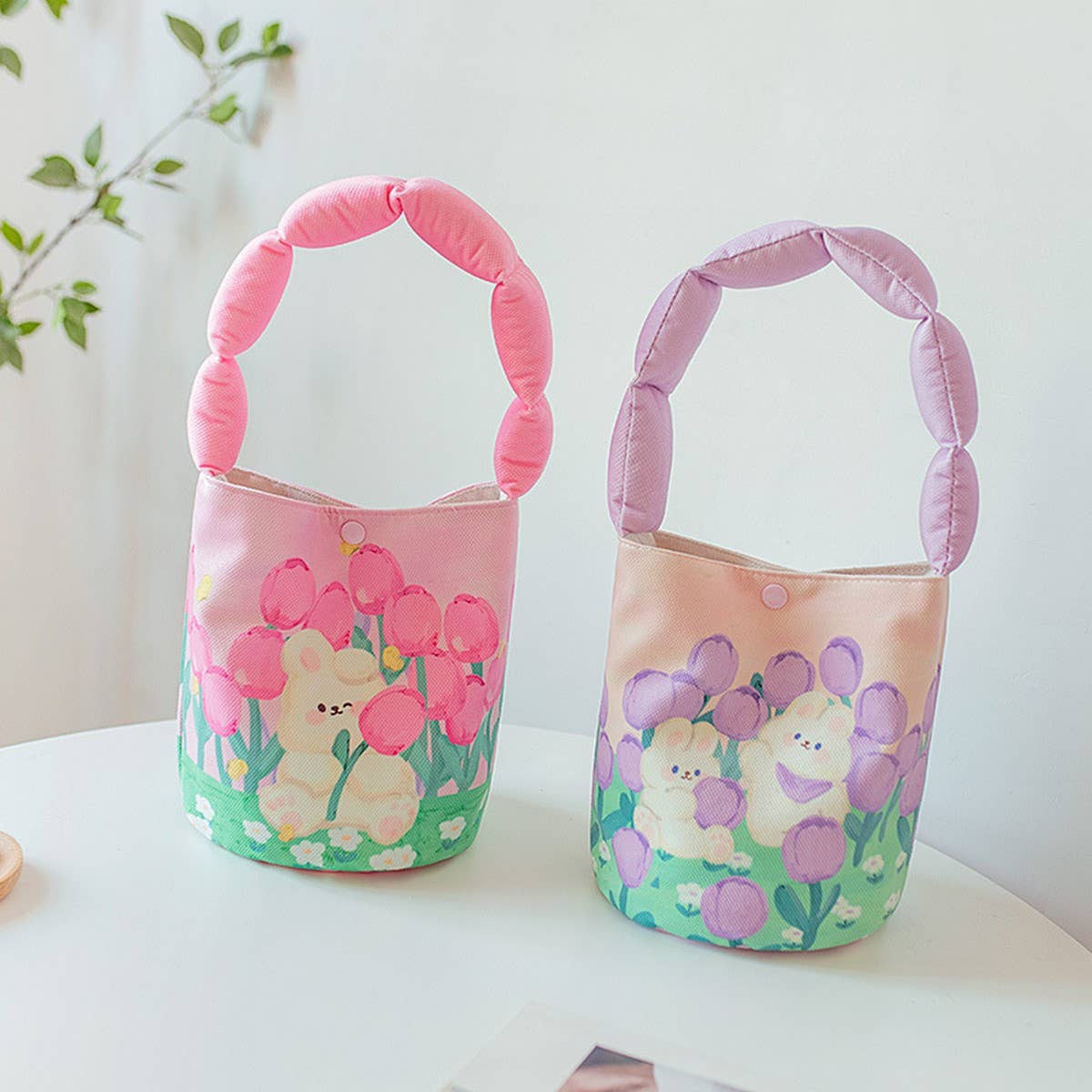 Cute Padded Bucket Bag ? Summer Student Style_CWAB5605