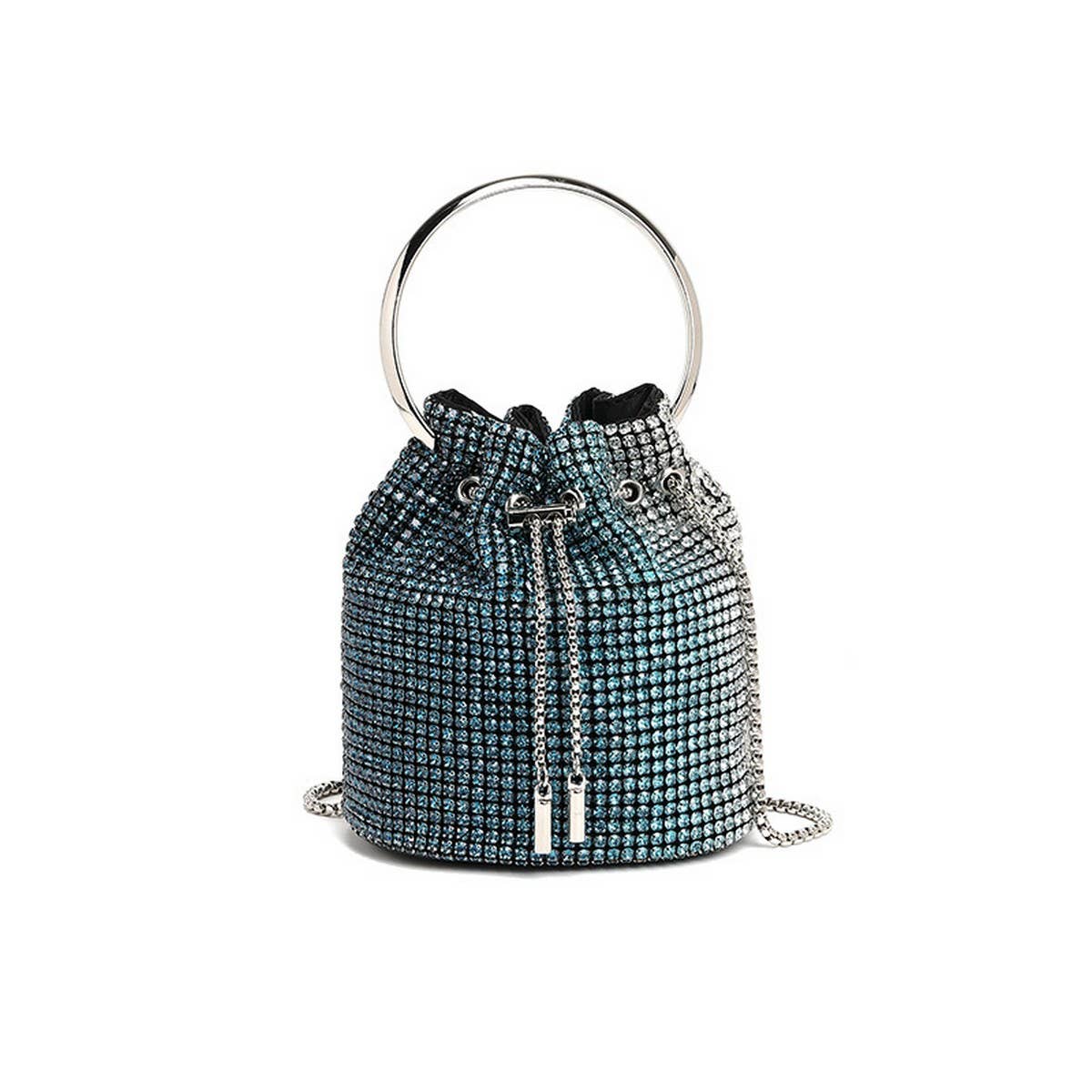 NEW FASHION CHAIN RHINESTONE EVENING BUCKET BAG_CWAB3583