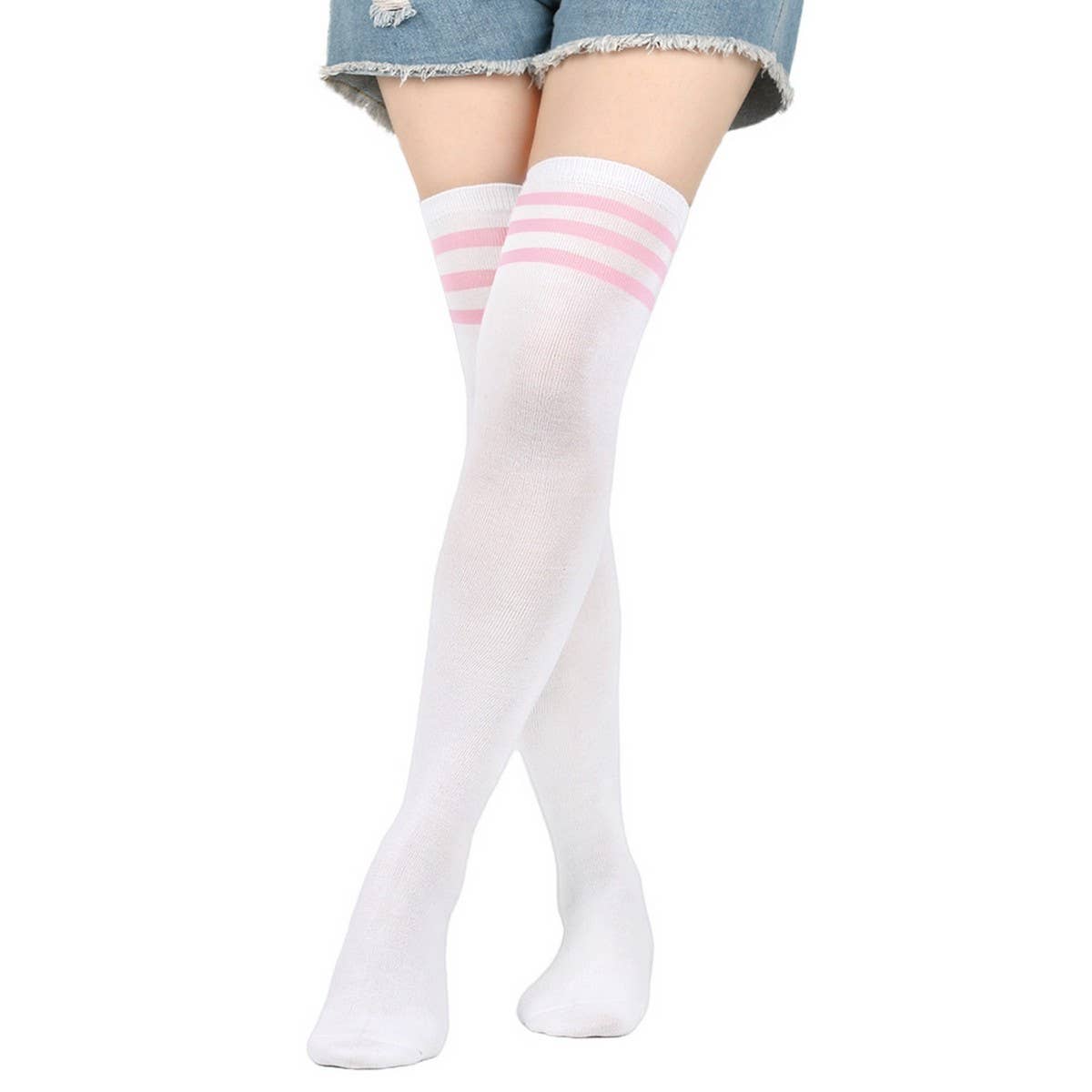 CWMM10088_WOMENKNEE-HIGH DANCE SOCKS COSPLAY