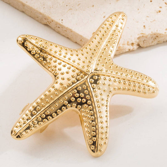 Starfish Metal Spring Hair Clip ??Chic & Unique_CWAHA6174