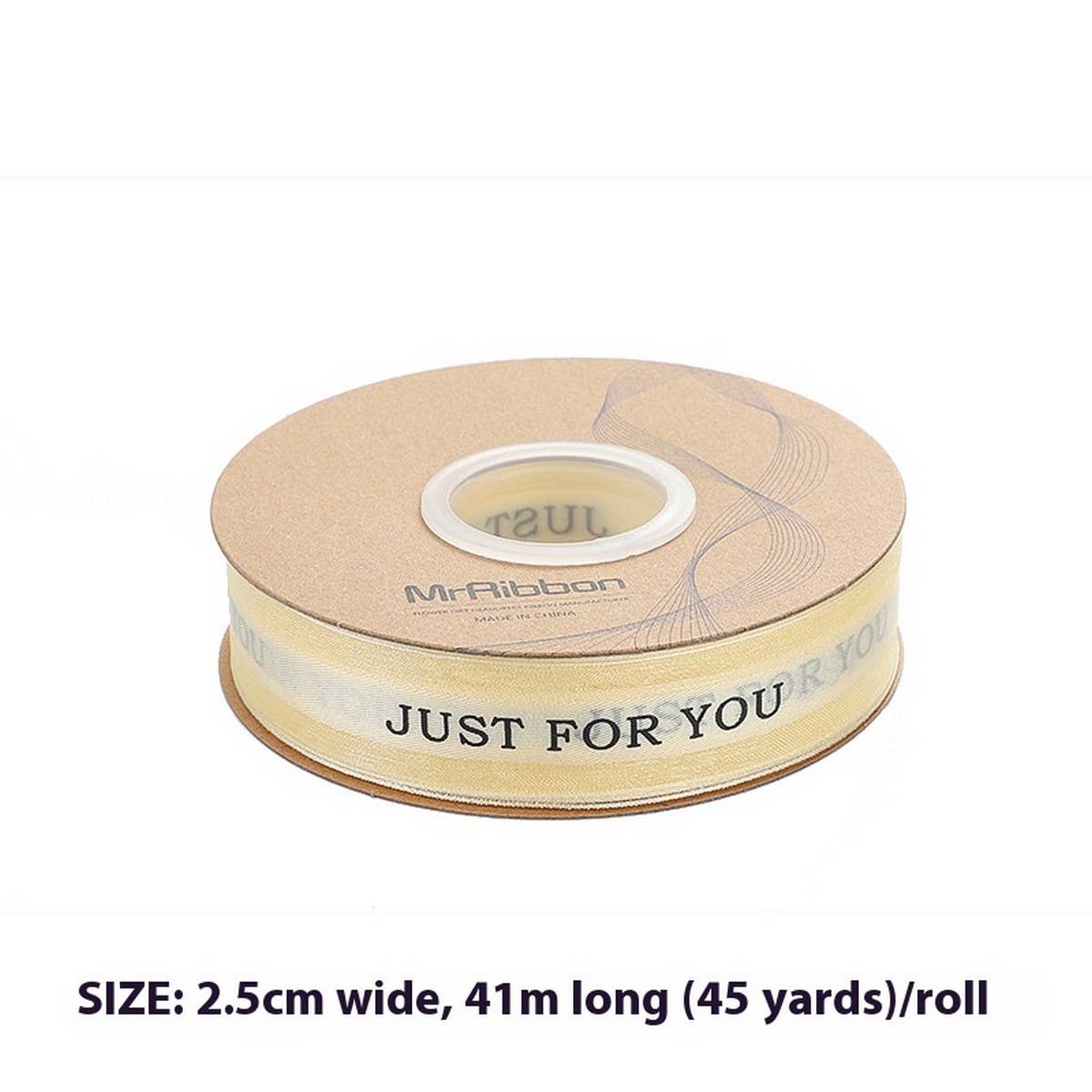 2.5CM FLOWER PACKAGING RIBBON BOW RIBBON_CWMM5784