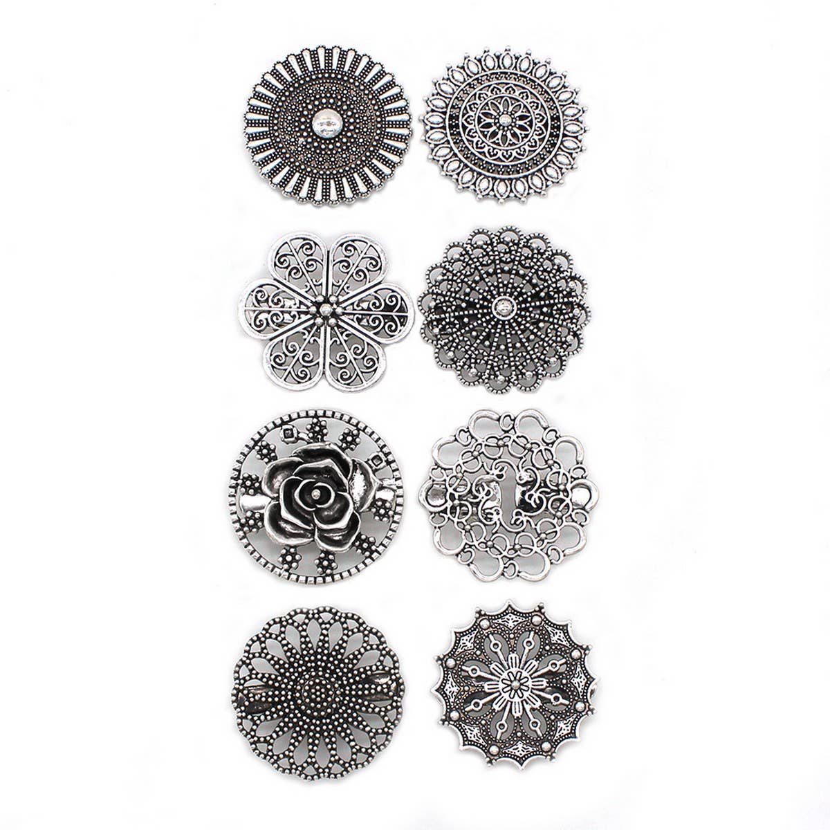 NEW COLLAR CLIP RETRO FLOWER CARDIGAN SHAWL CLIP