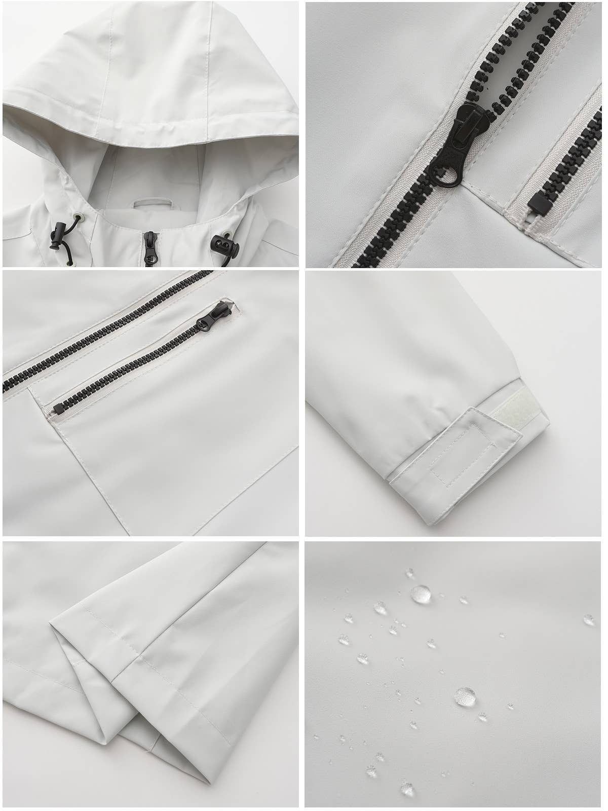 HOODED LONG-SLEEVED SPORTS TRENCH COAT