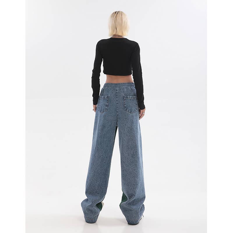 High street loose wide-leg jeans