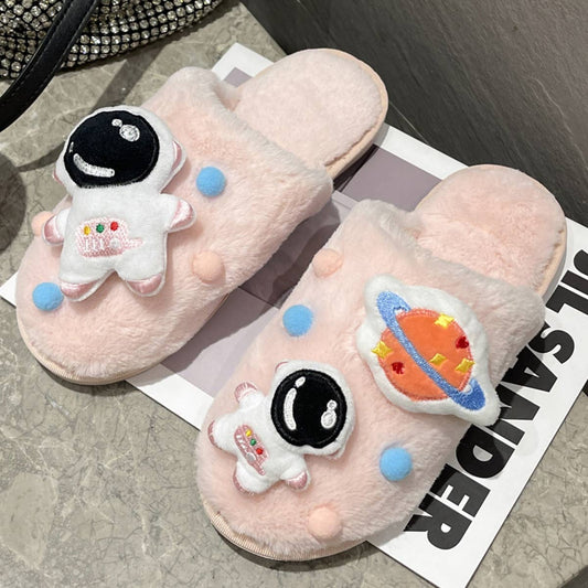 CARTOON SPACE ASTRONAUT HOME COTTON SLIPPERS_CWSHS0381