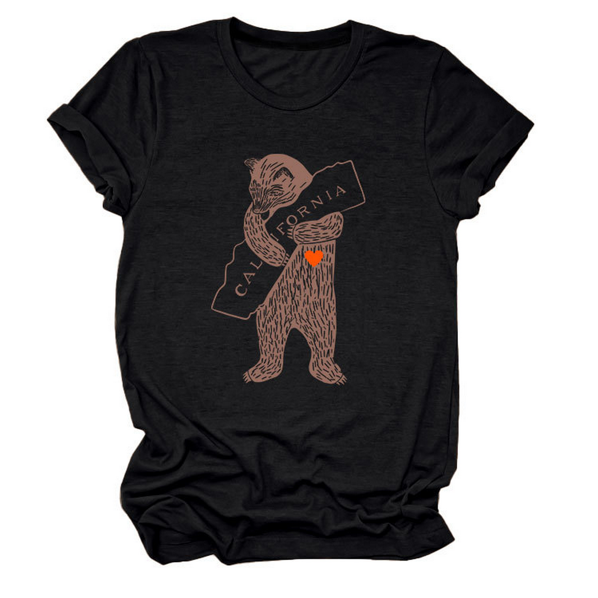 Funny Bear Short Sleeve T-Shirt for Her