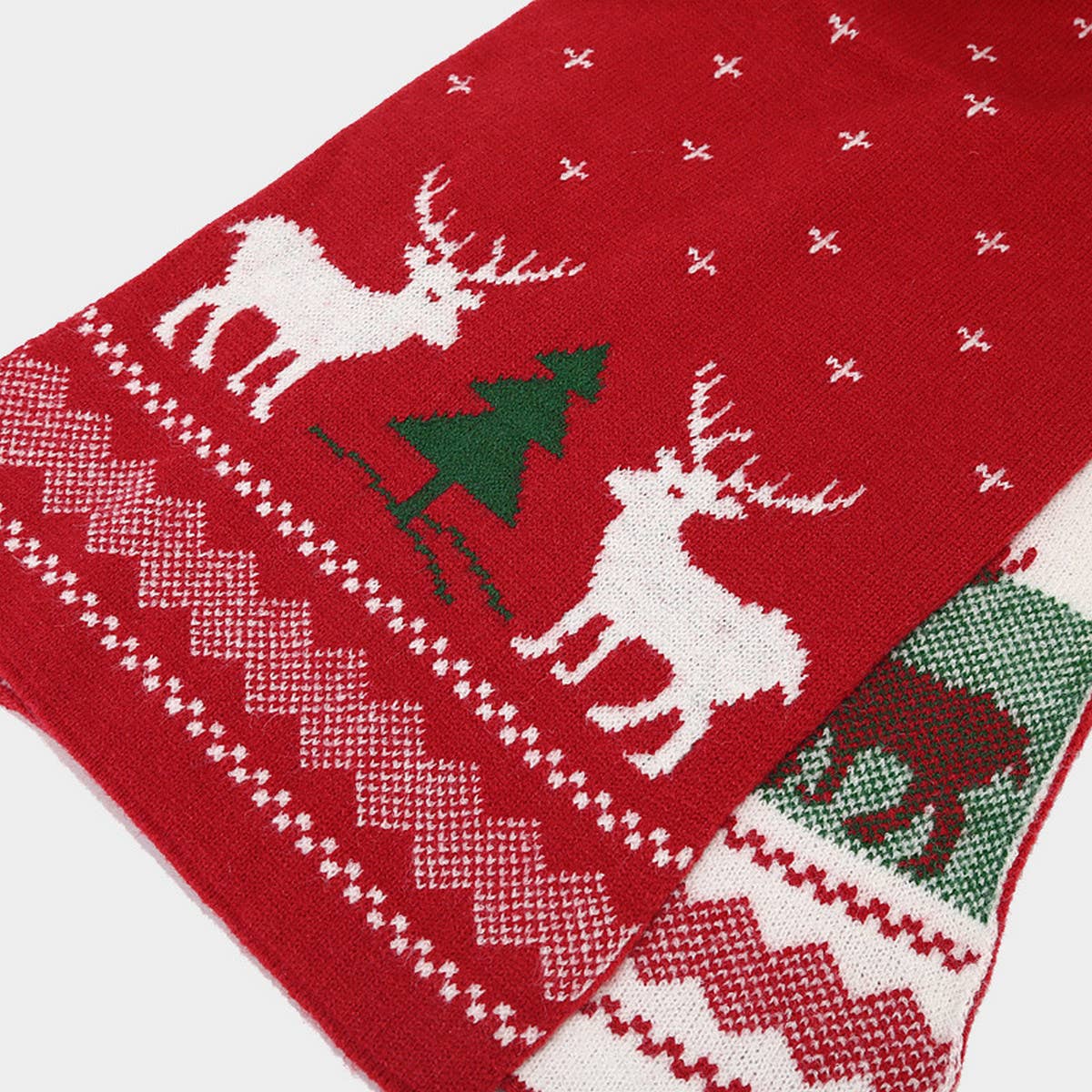 CHRISTMAS HAT SCARF GLOVES THREE PIECE SET_CWAH1595