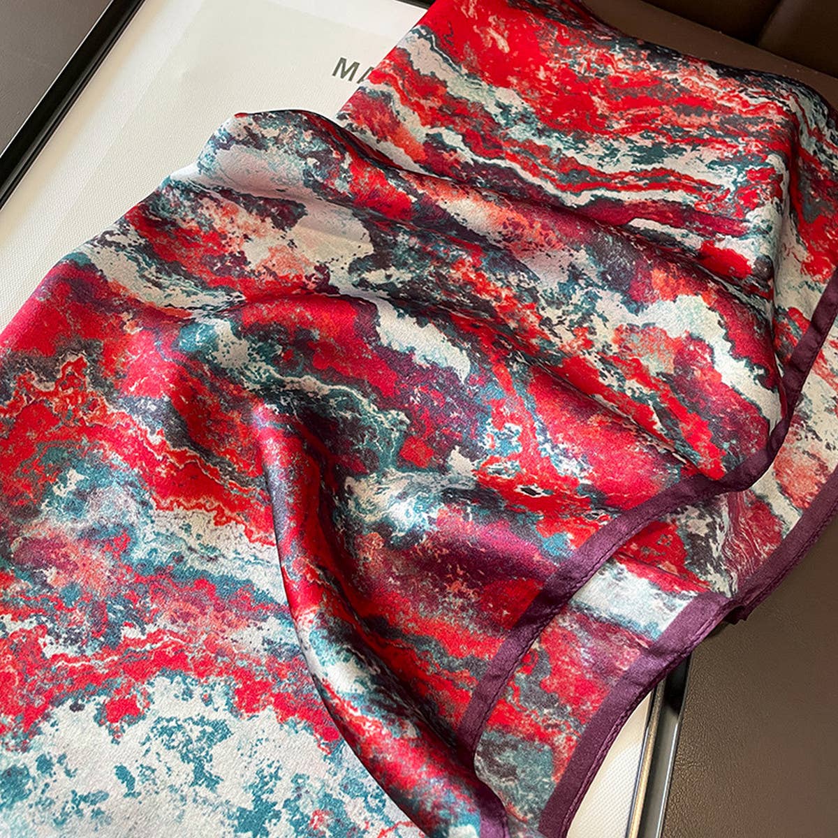 Tie-Dye Mulberry Silk Scarf ? French Chic Wrap