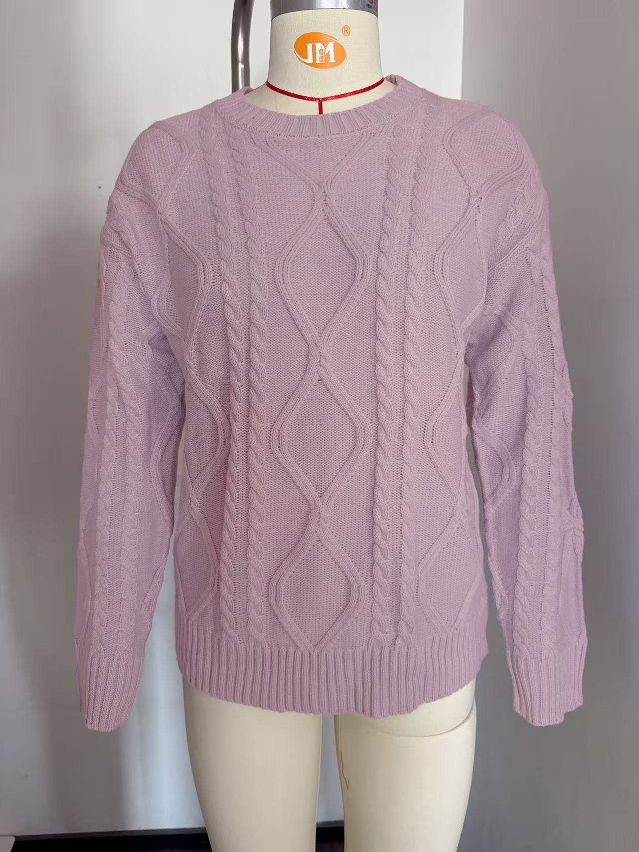 Round-neck loose knitted round-neck sweater