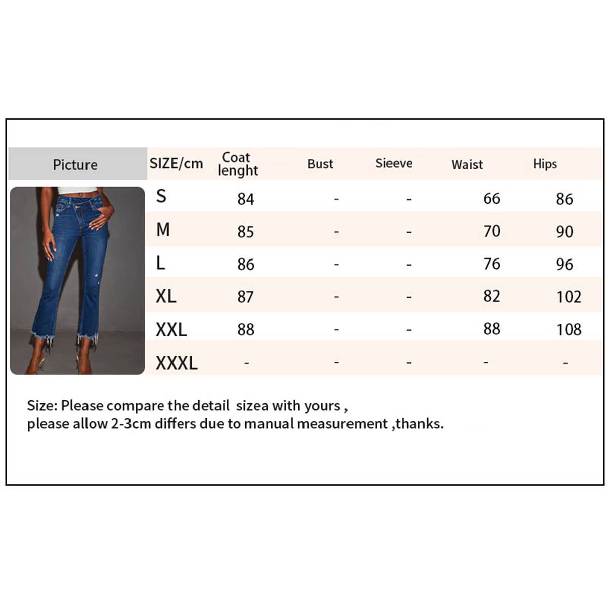 Fashionable slim fit cropped jeans