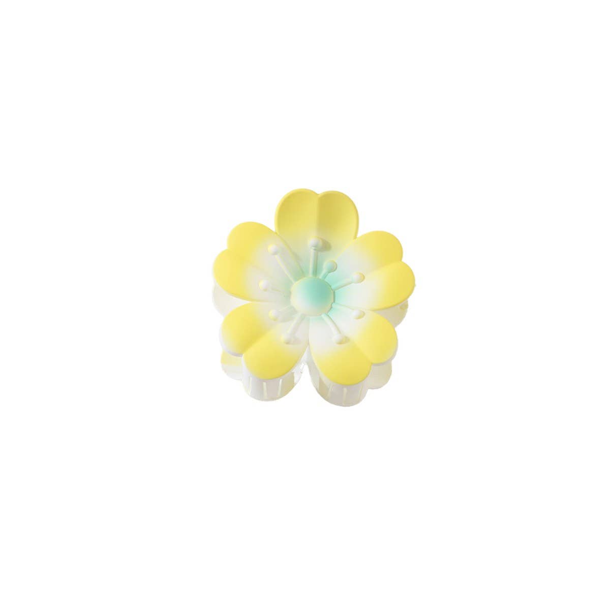 Flower Gradient Heart Petal Hair Claw Clips