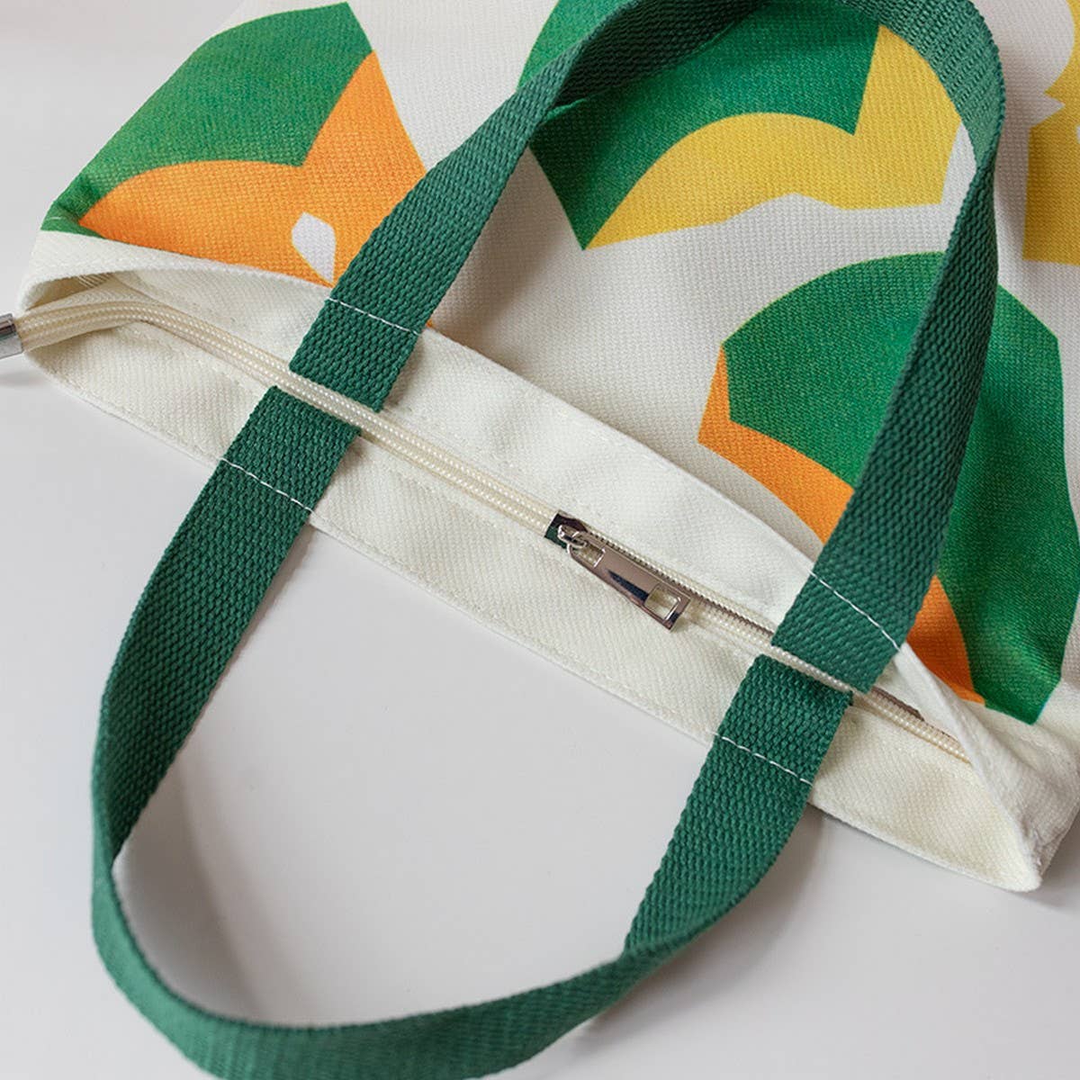 Cute Canvas Lunch Tote Bag for Students, Small_CWAB5673