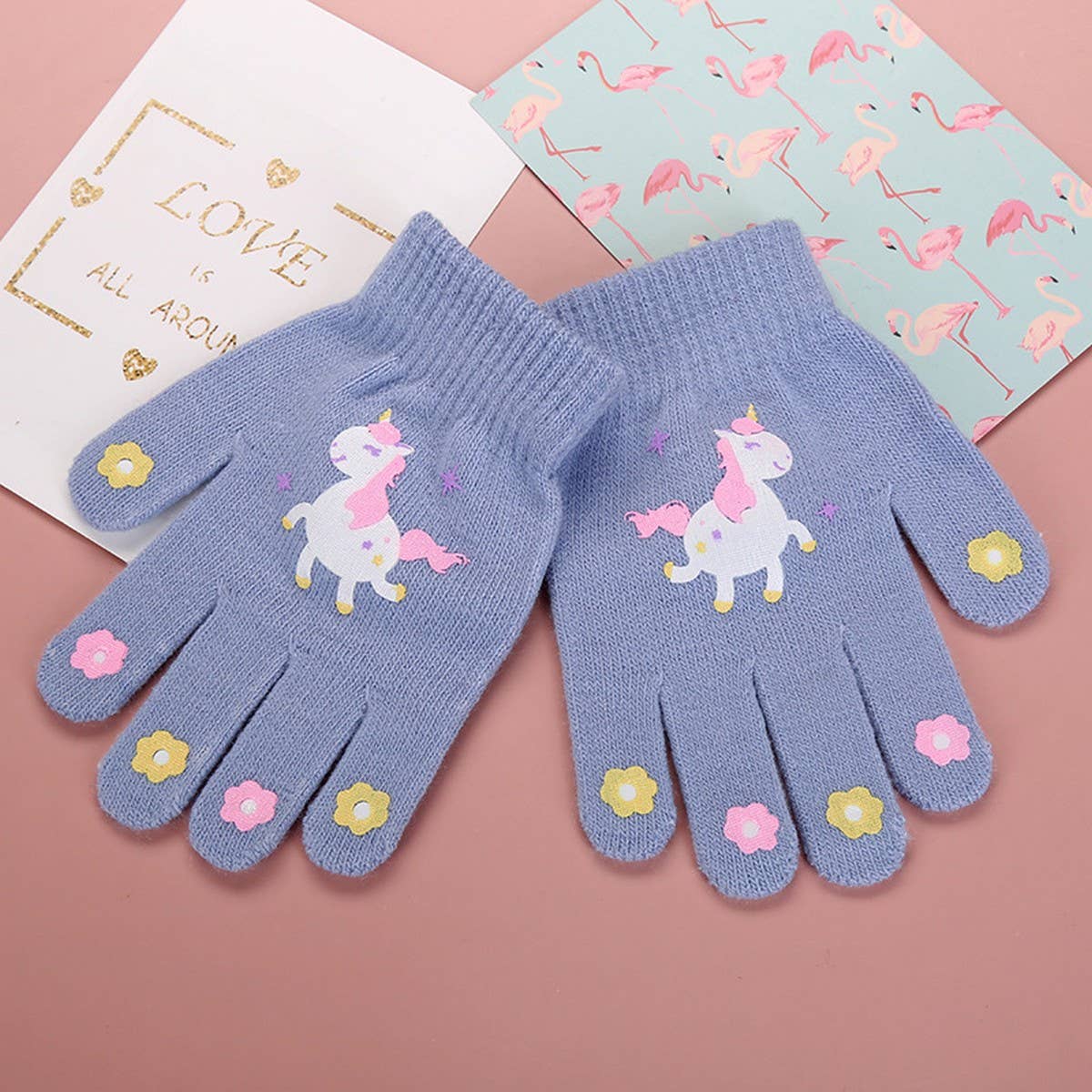 CWAG00569_KIDS WARM KNIT ANIMAL GLOVES FOR BOYS GIRLS