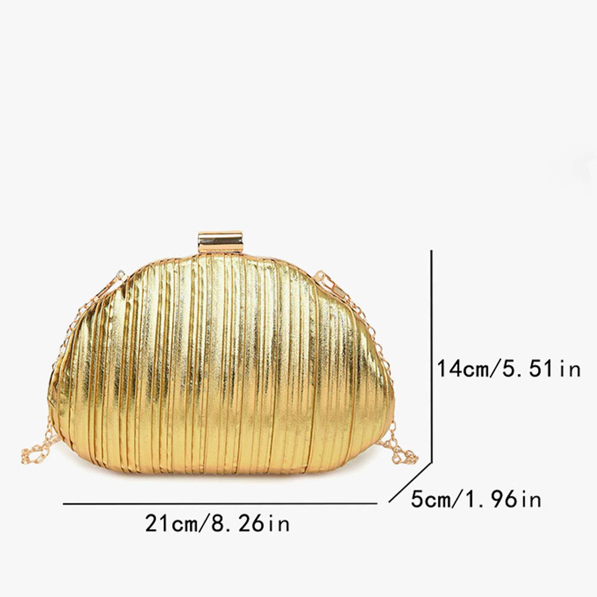 Fashionable and niche glossy single-shoulder bag