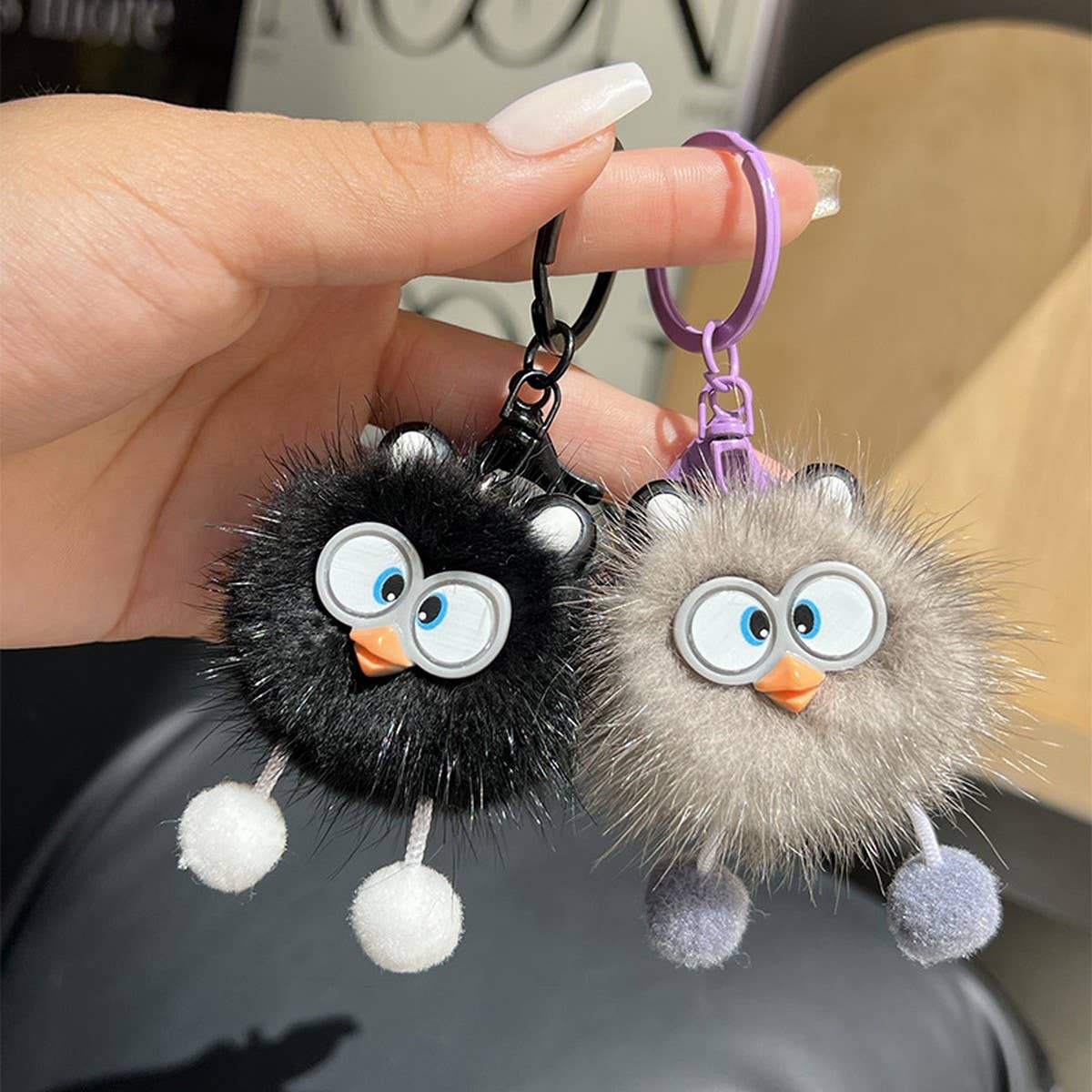 CUTE LITTLE YELLOW DUCK CAR KEYCHAIN BAG PENDANT