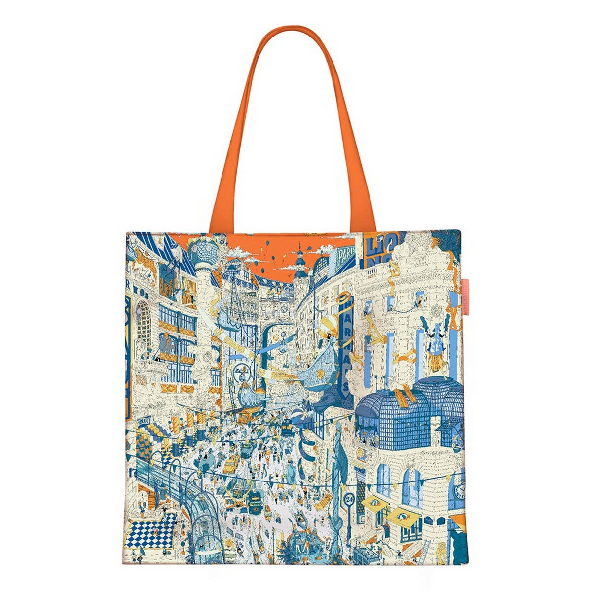 Paris City Canvas Tote Bag for Women_CWAB5132