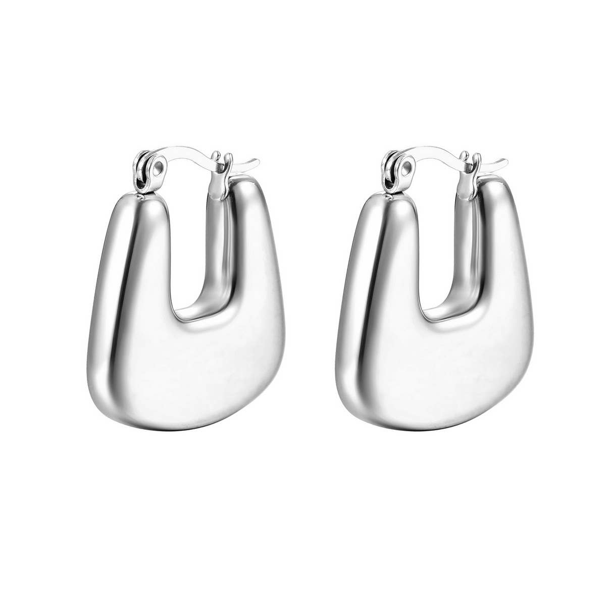 WOMEN LUXURY HYPOALLERGENIC THICK RING EARRINGS